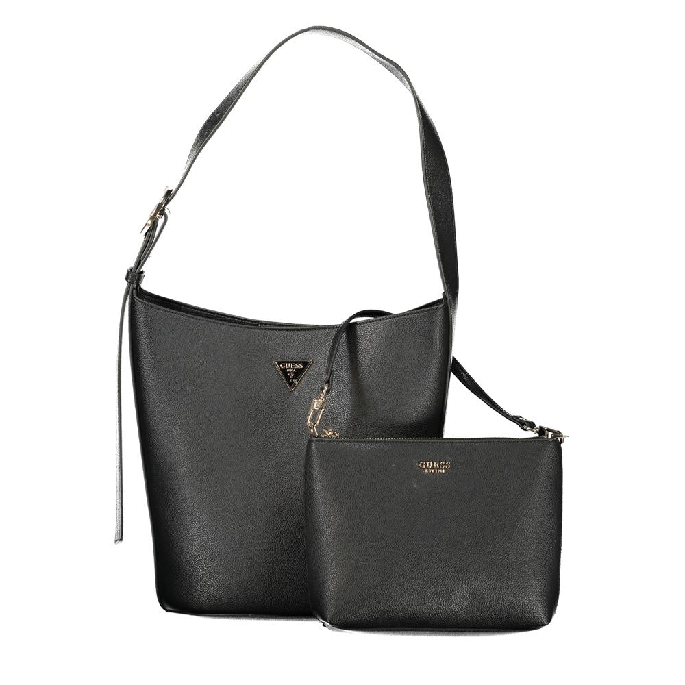 Guess Jeans Black Polyurethane Women Women's Handbag