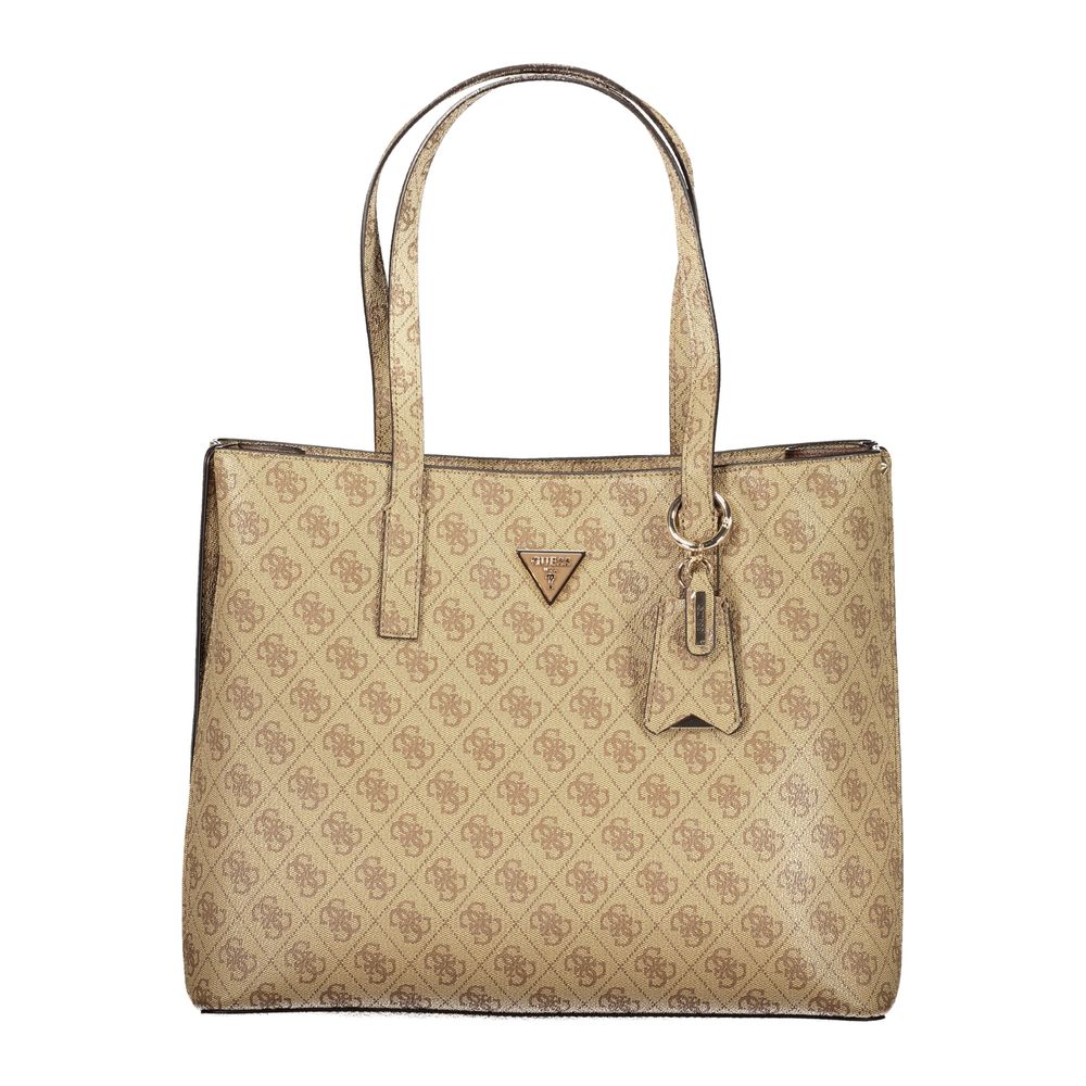 Guess Jeans Beige Polyurethane Women Women's Handbag
