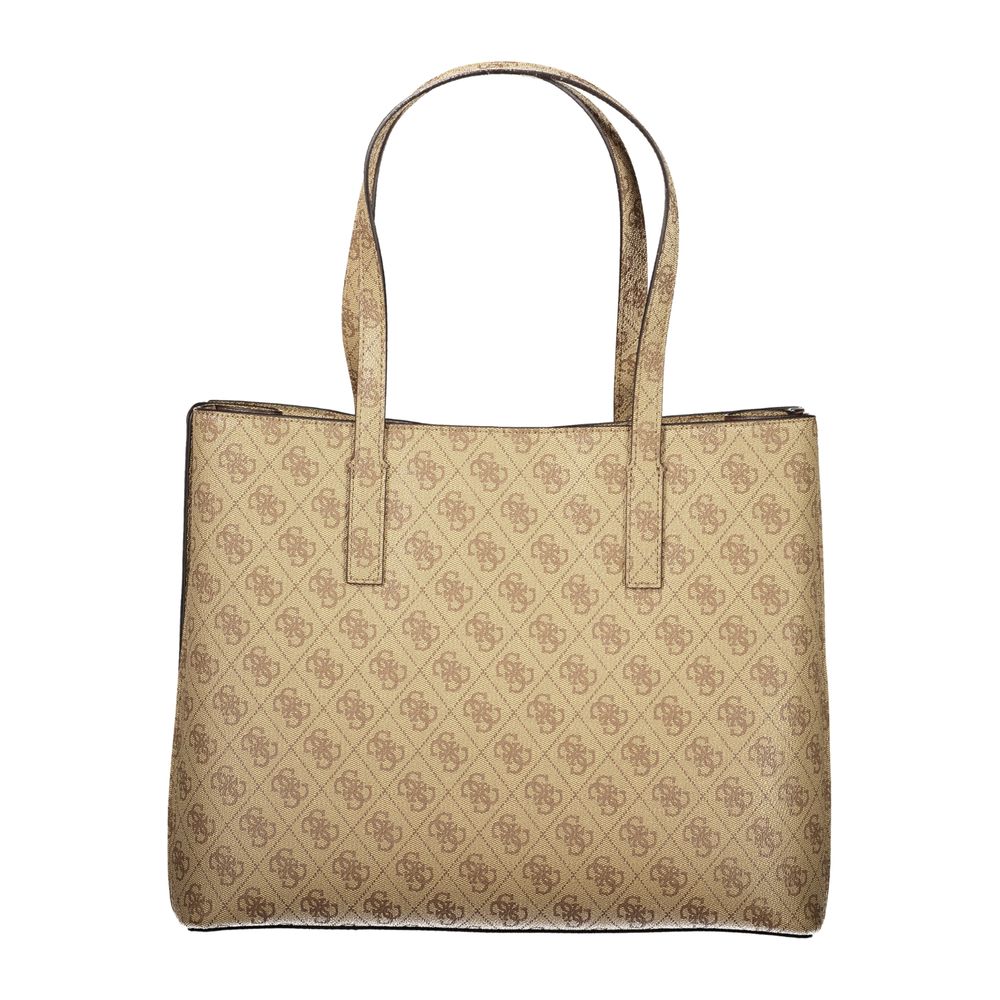 Guess Jeans Beige Polyurethane Women Women's Handbag
