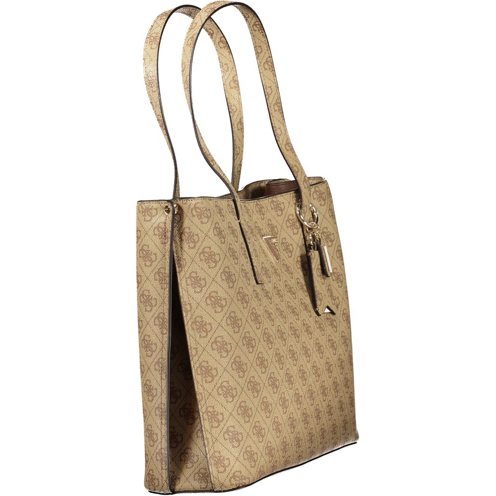 Guess Jeans Beige Polyurethane Women Women's Handbag