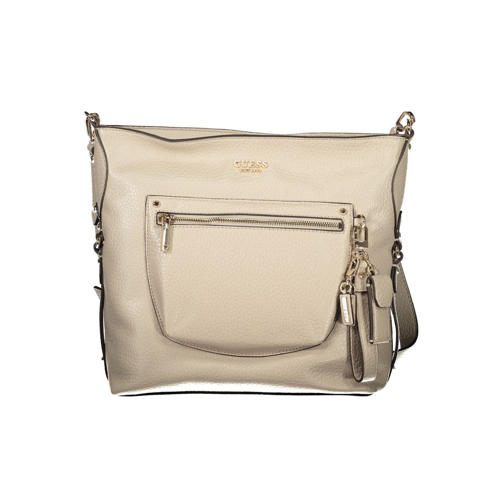 Guess Jeans Beige Polyurethane Women's Women's Handbag
