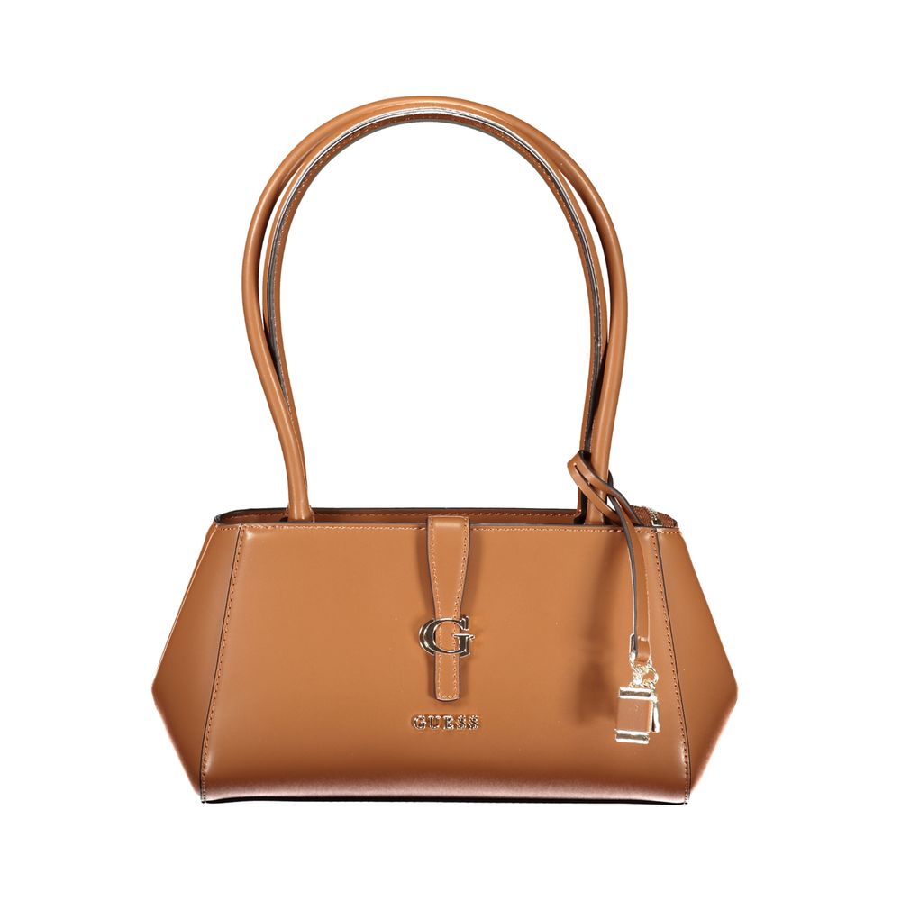 Guess Jeans Marrone Poliuretano Female Women's Handbag