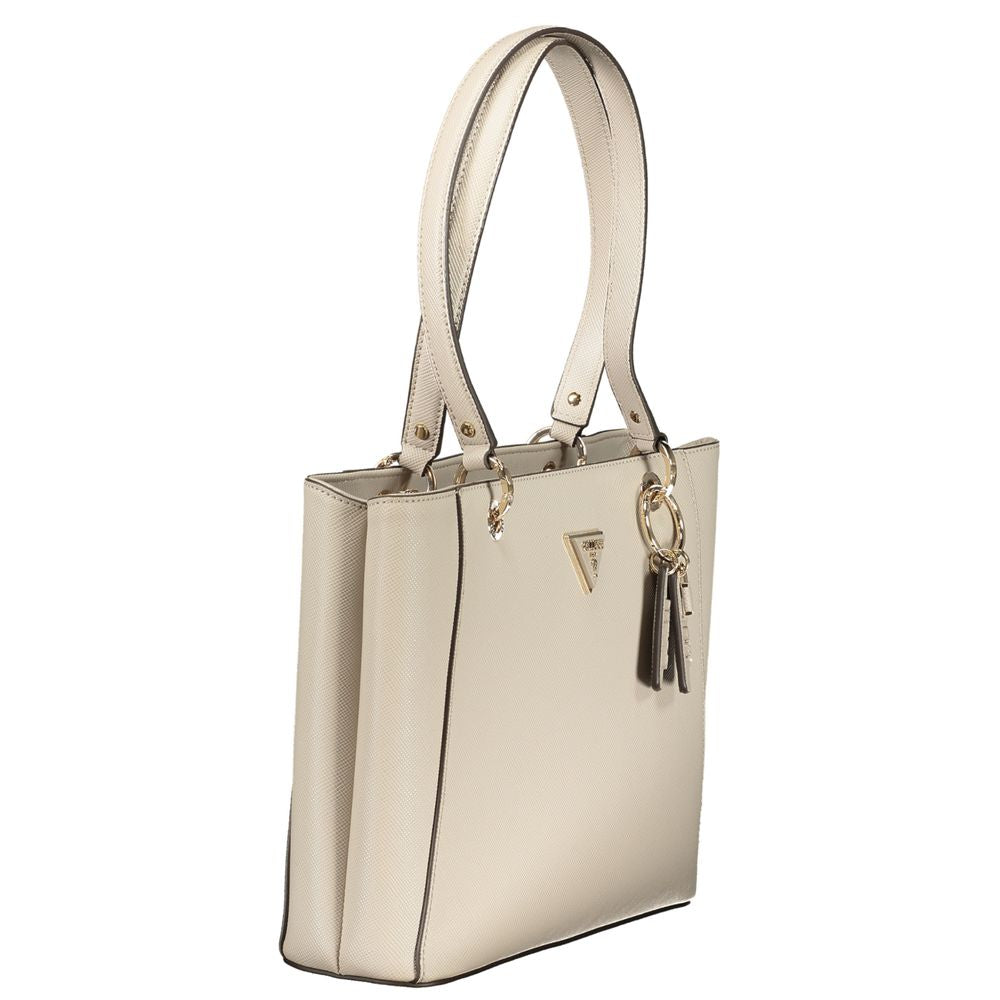 Guess Jeans Beige Poliuretano Women Women's Handbag