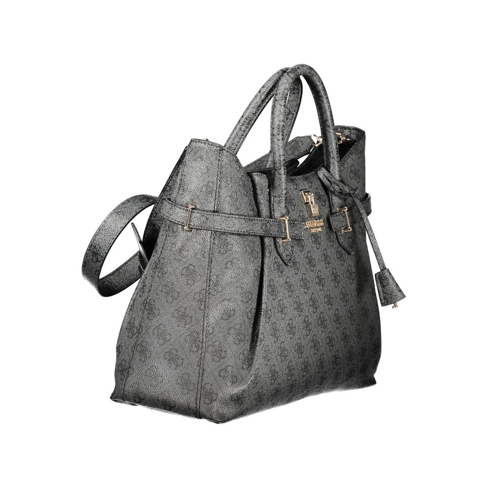Guess Jeans Black Polyurethane Women Women's Handbag