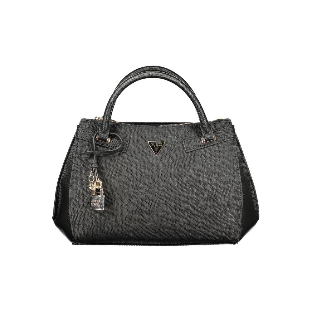 Guess Jeans Black Polyurethane Women Women's Handbag