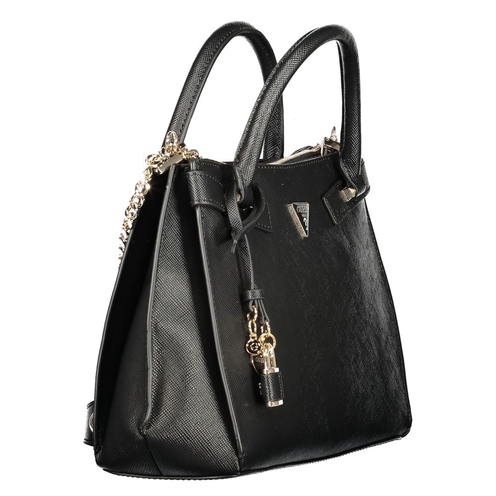 Guess Jeans Black Polyurethane Women Women's Handbag