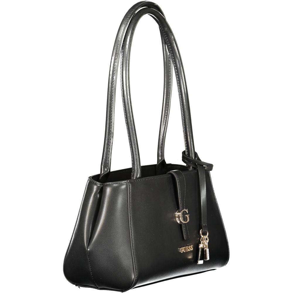 Guess Jeans Nero Poliuretano Donna Shoulder Women's Bag