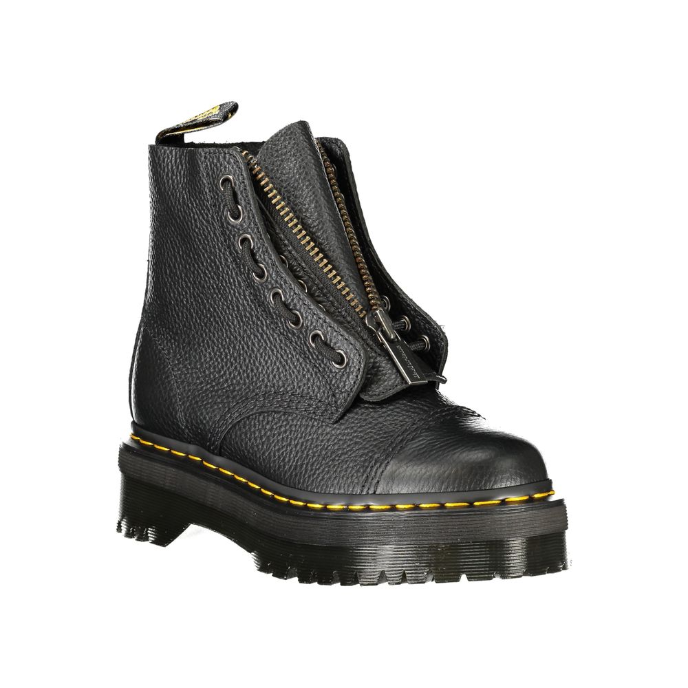 Dr. Martens Black Leather Unisex Ankle Women's Boot