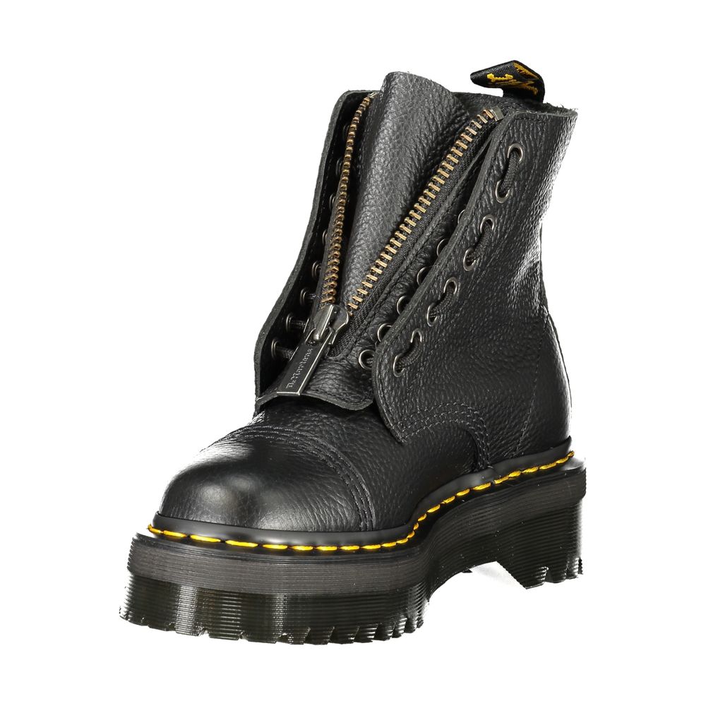 Dr. Martens Black Leather Unisex Ankle Women's Boot