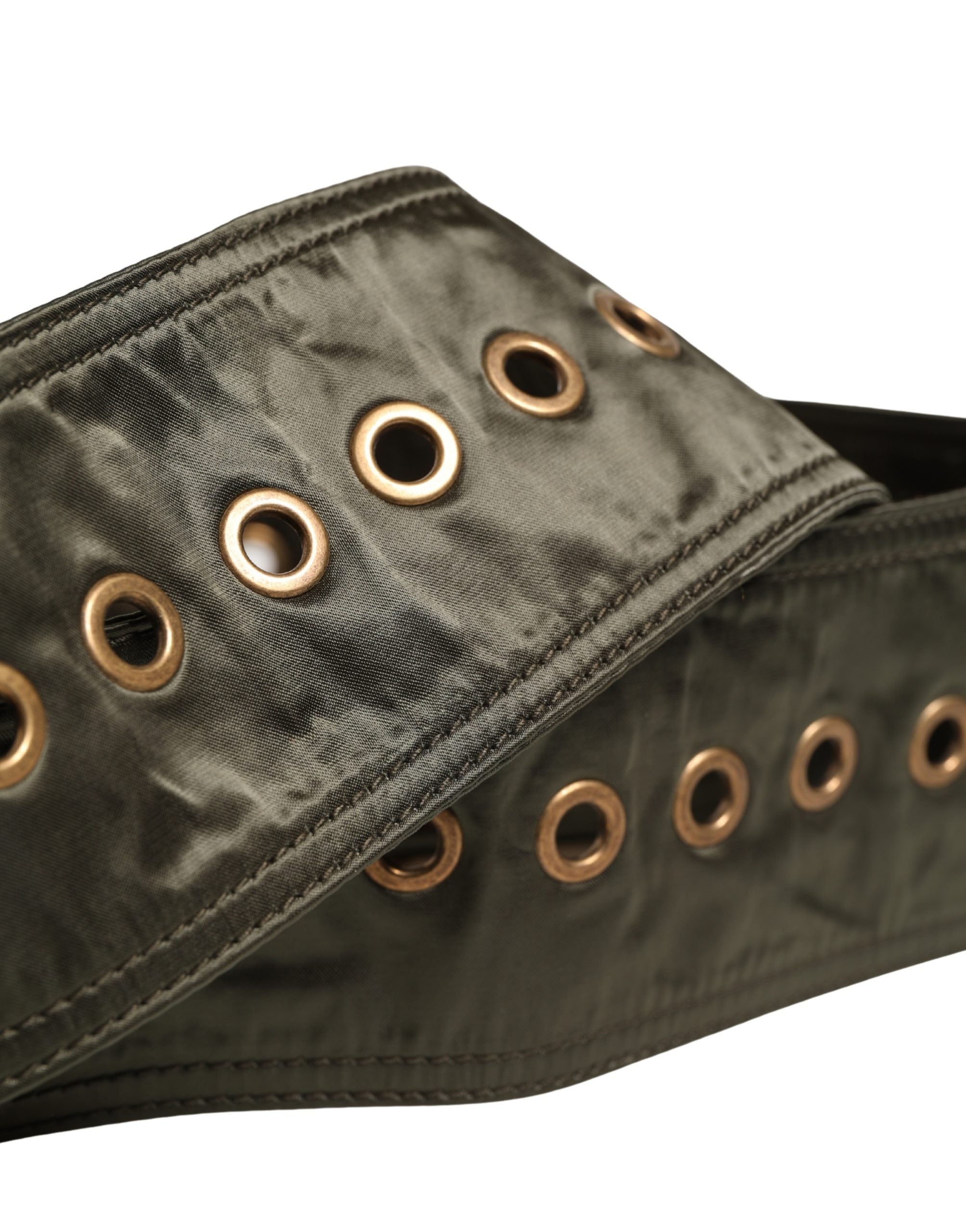 Dolce & Gabbana Men Black Wide Leather DG Metal Buckle Men's Belt
