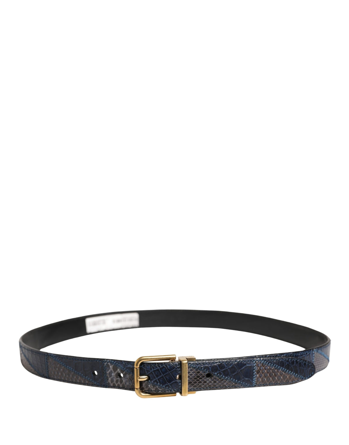 Dolce & Gabbana Men Multicolor Leather Metal Buckle Men's Belt