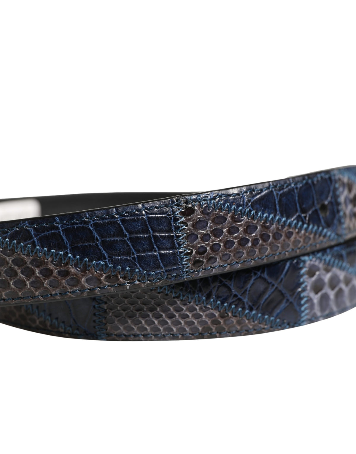 Dolce & Gabbana Men Multicolor Leather Metal Buckle Men's Belt