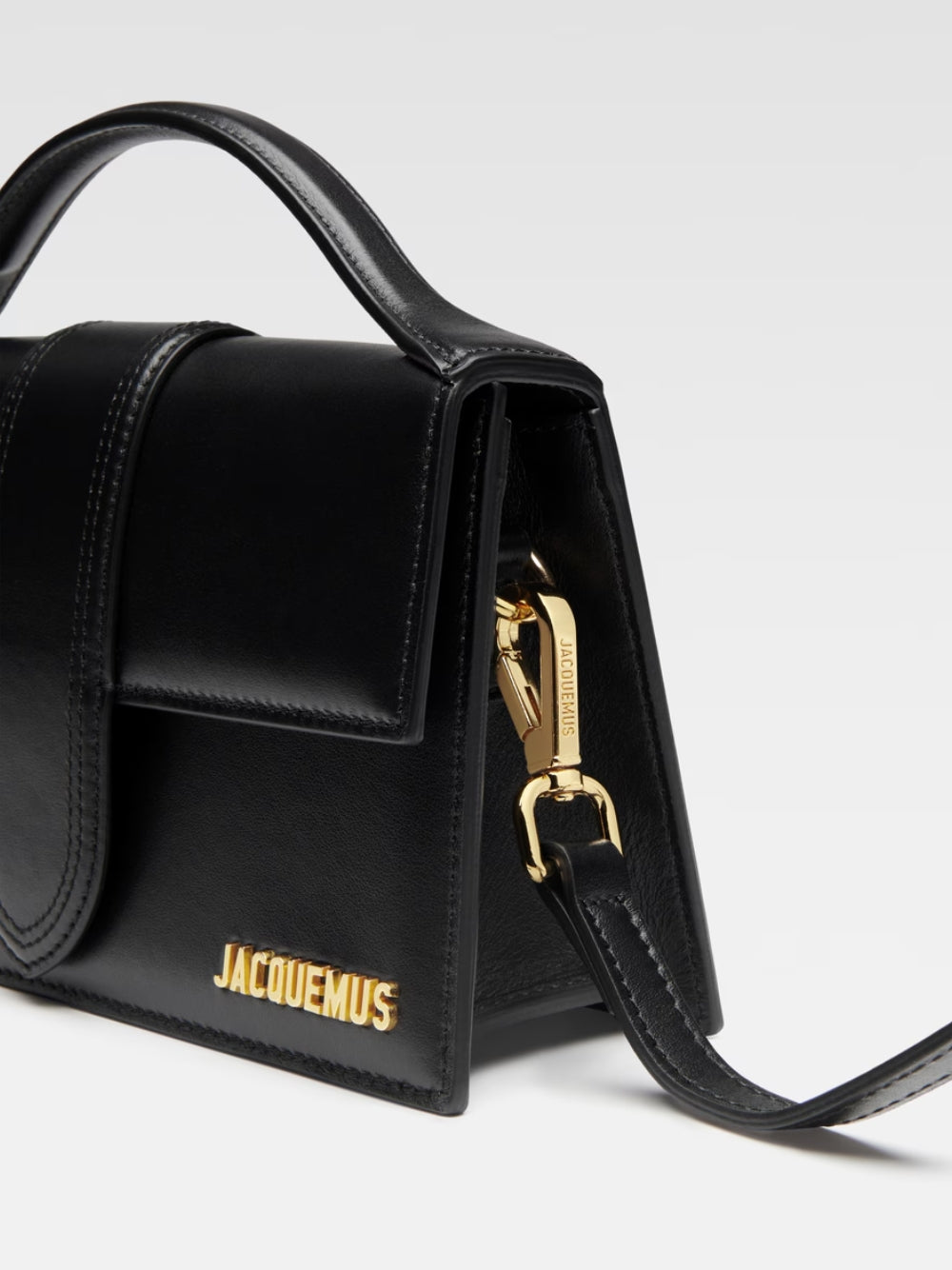 Jacquemus Black Leather Le Grand Bambino Women's Handbag