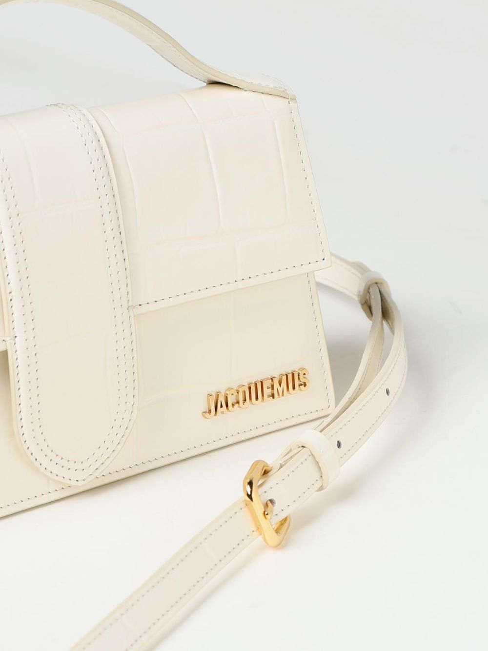 Jacquemus Ivory Cocco Le Grand Bambino Women's Handbag