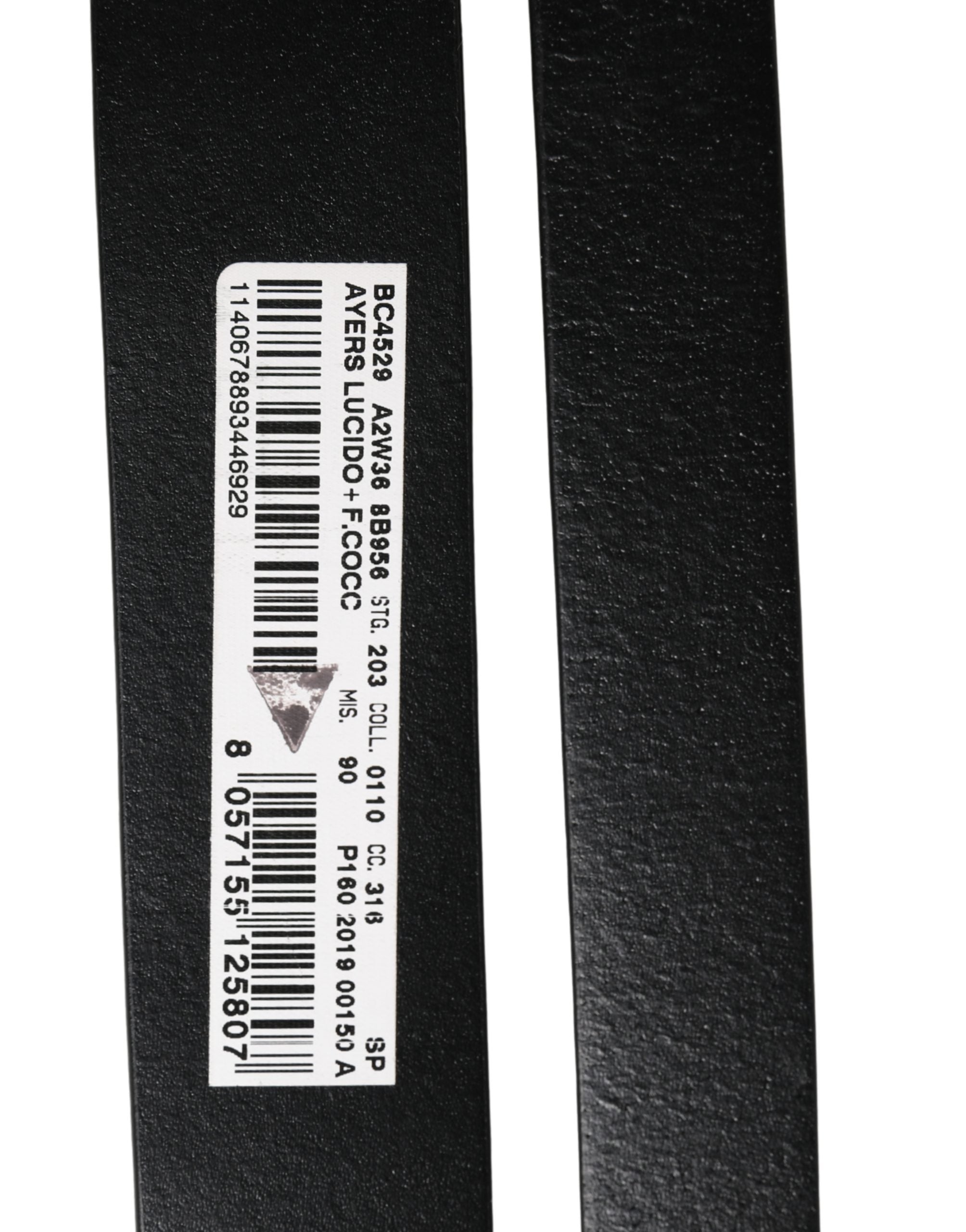 Dolce & Gabbana Men Black Exotic Leather Double Strap Men's Belt (Pre-Owned)
