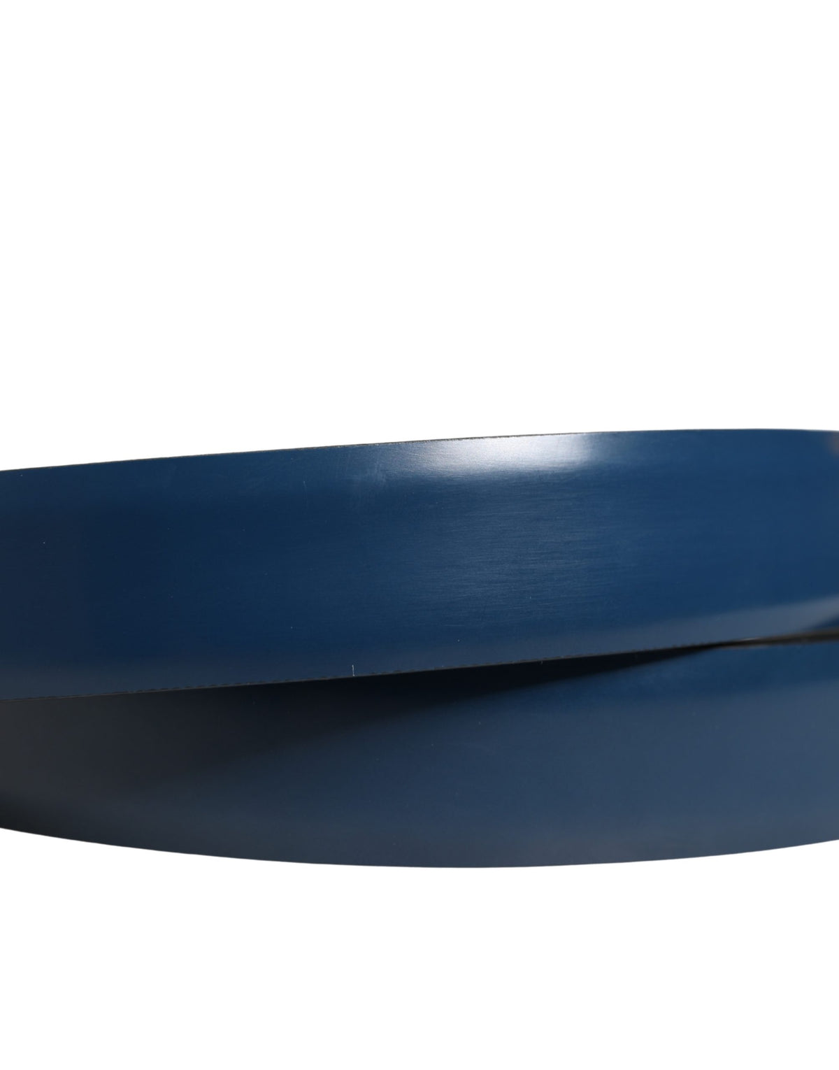 Dolce & Gabbana Men Blue Classic Leather Metal Buckle Men's Belt
