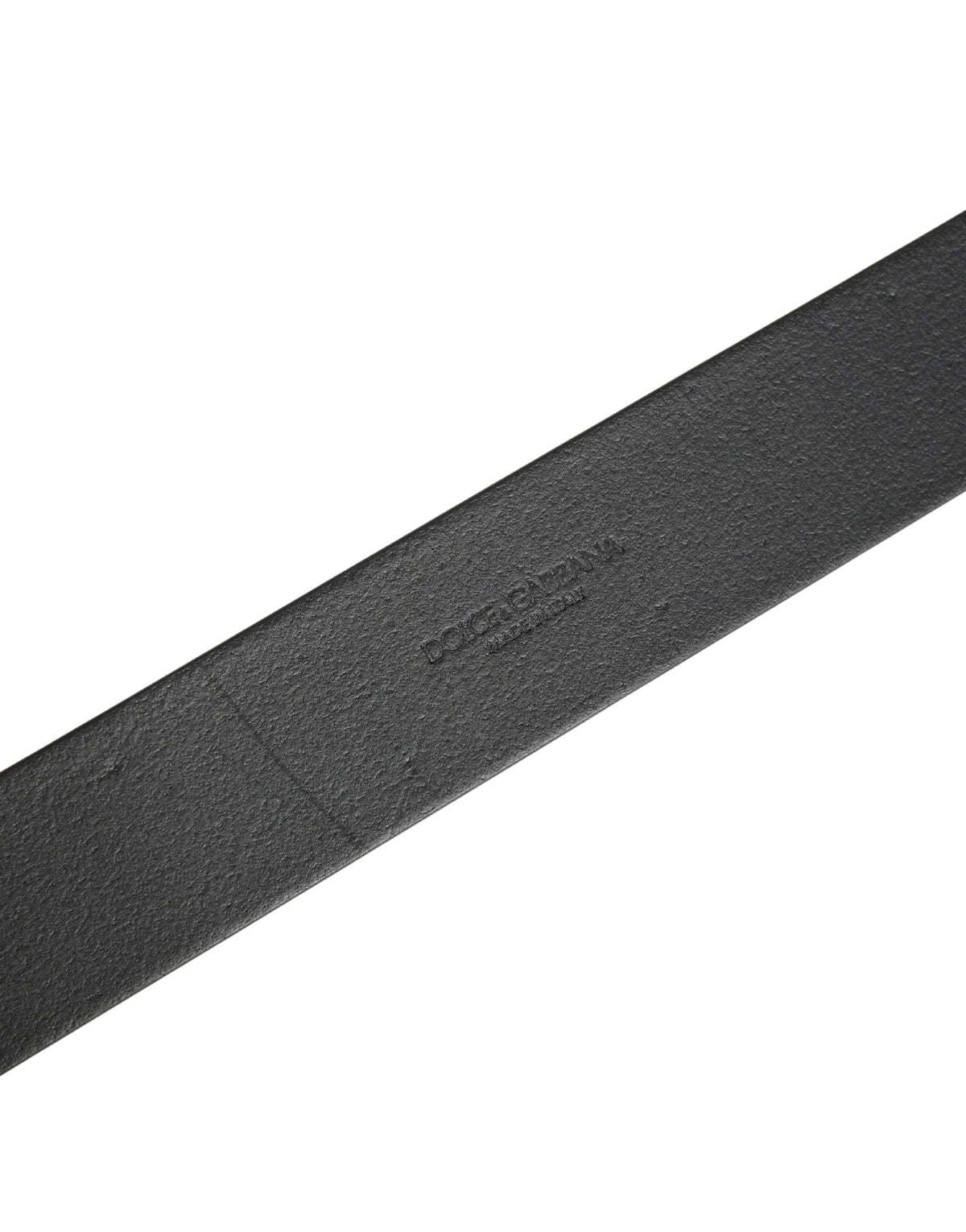 Dolce & Gabbana Men Black Classic Leather Metal Buckle Men's Belt