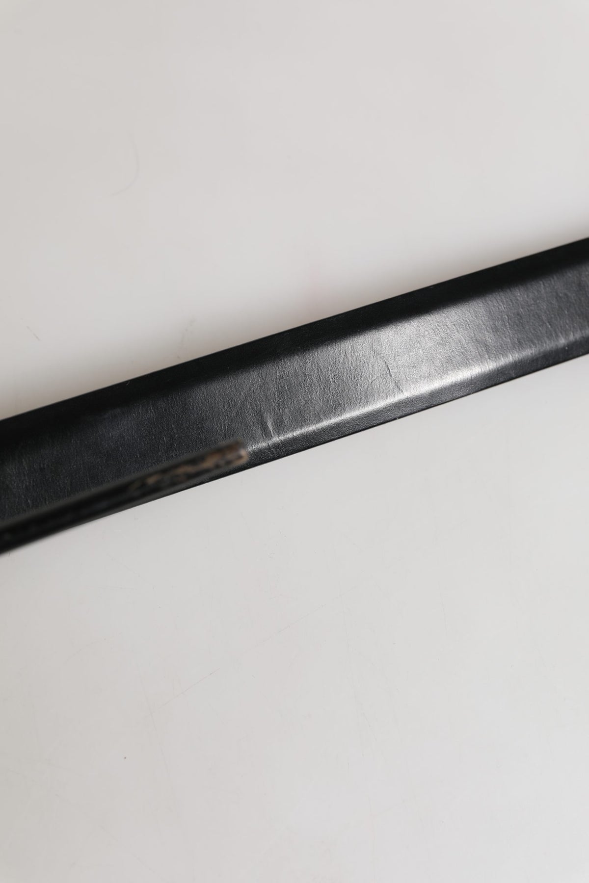 Dolce & Gabbana Men Black Leather Classic Metal Buckle Men's Belt (Pre-Owned)