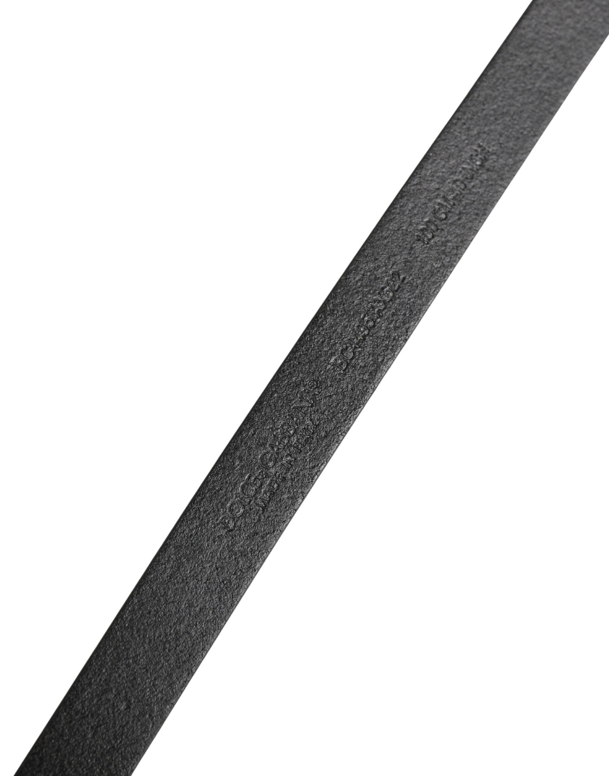 Dolce & Gabbana Men Black Leather Classic Metal Buckle Men's Belt