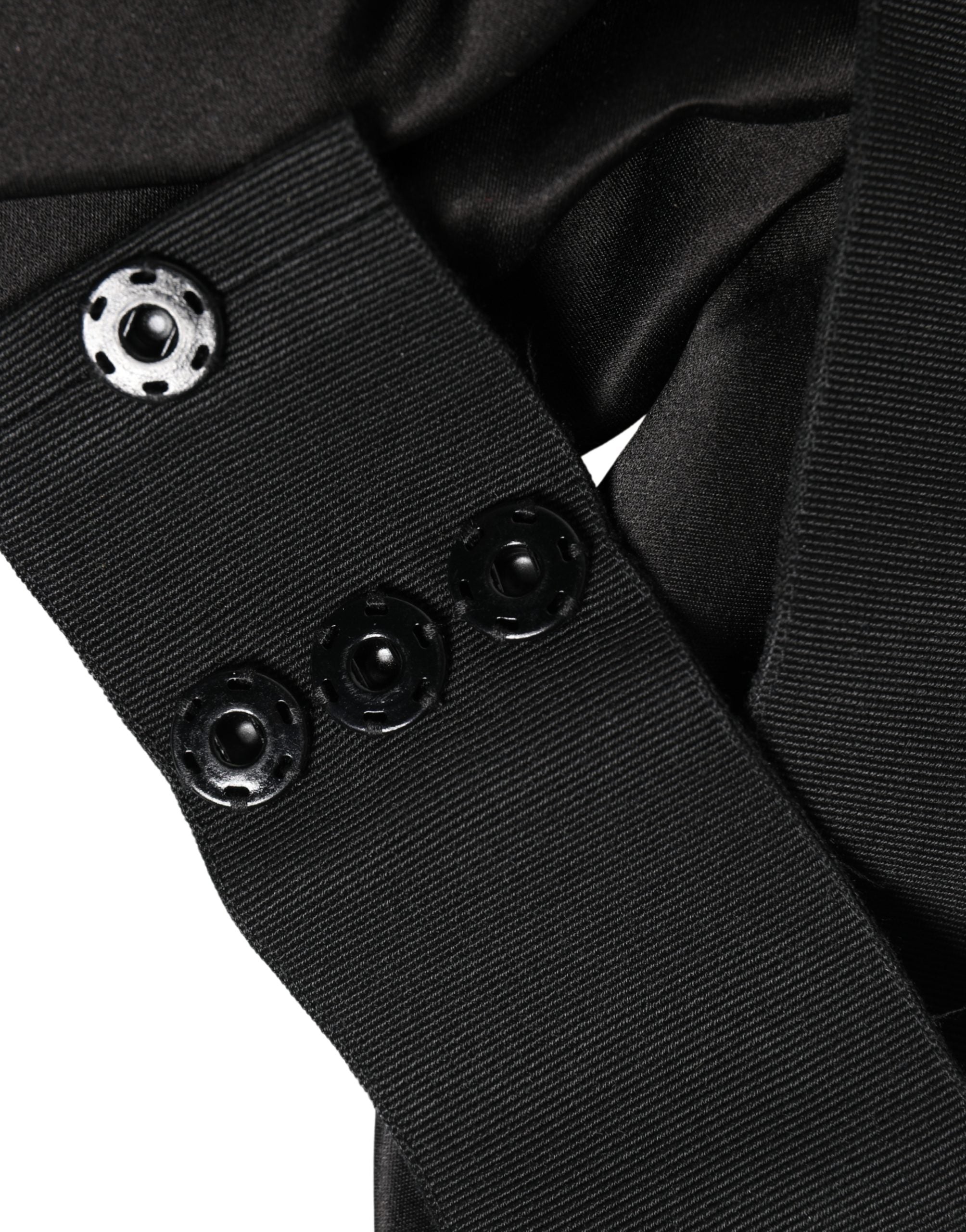 Dolce & Gabbana Black Silk Satin Sash Wide Waist Women Women's Belt