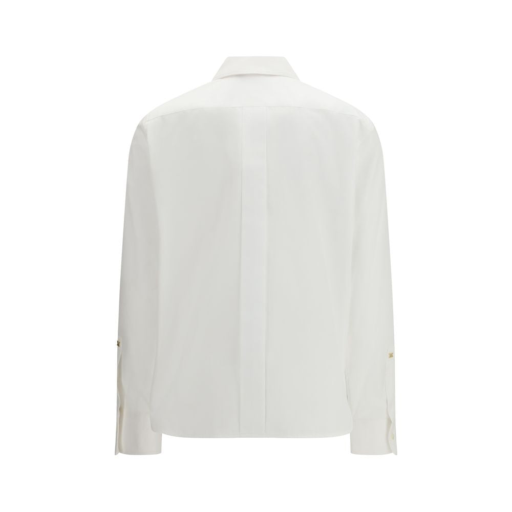 Max Mara White Cotton Dress Women's Shirt