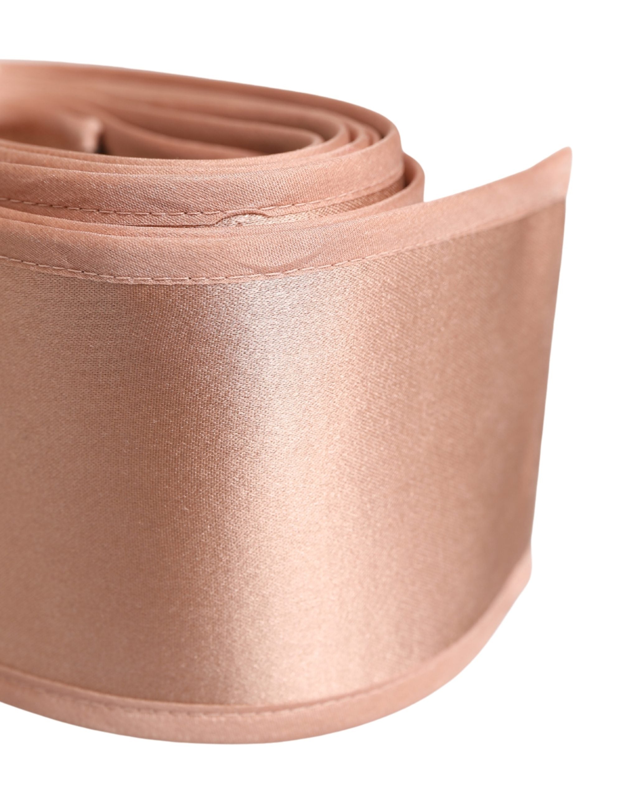 Dolce & Gabbana Light Pink Silk Satin Waist Women Cintura Women's Belt