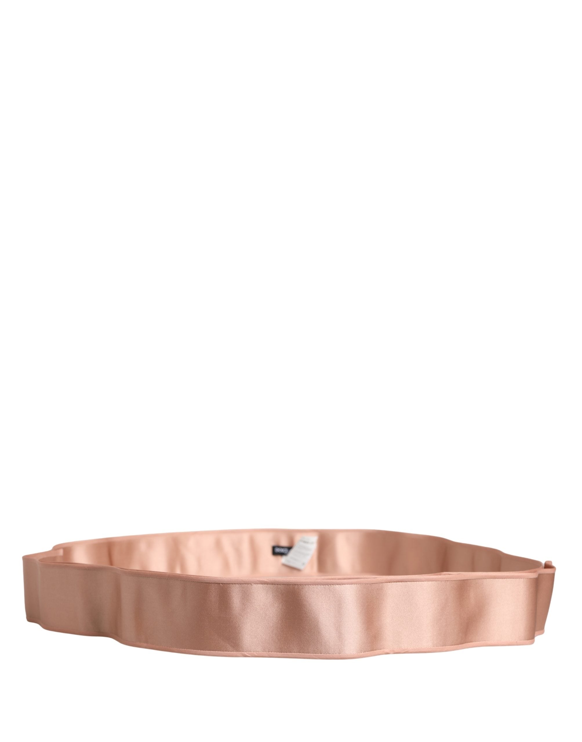 Dolce & Gabbana Light Pink Silk Satin Waist Women Cintura Women's Belt