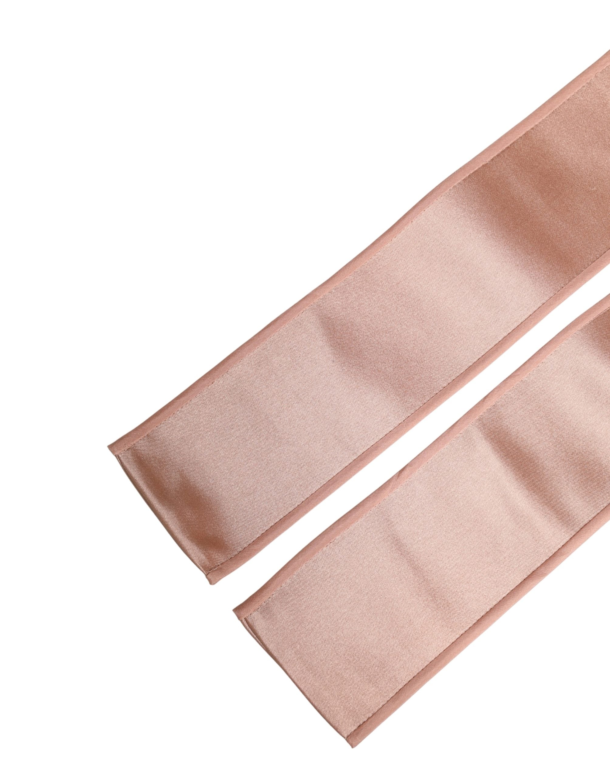 Dolce & Gabbana Light Pink Silk Satin Waist Women Cintura Women's Belt