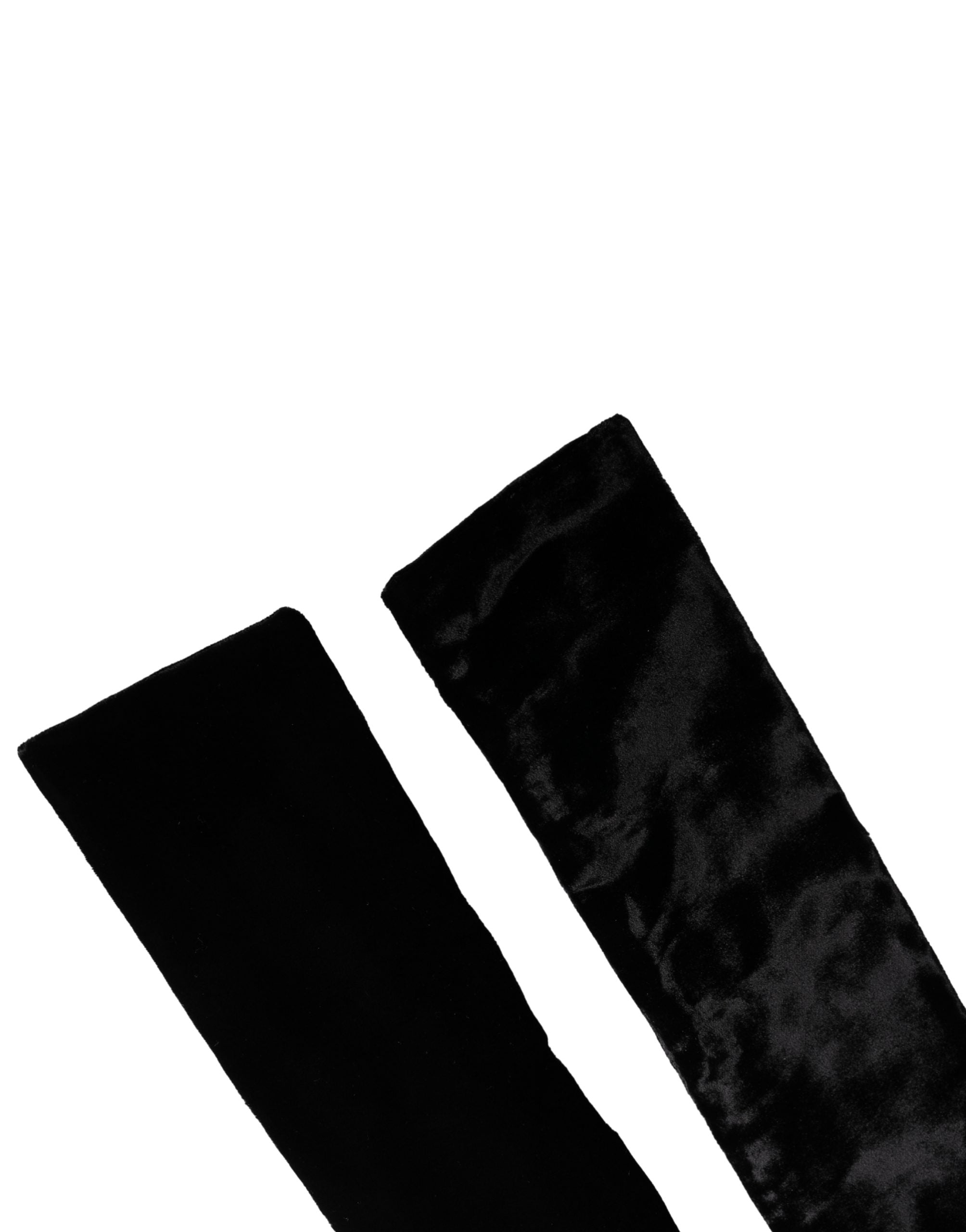 Dolce & Gabbana Black Viscose Satin Waist Women Cintura Women's Belt