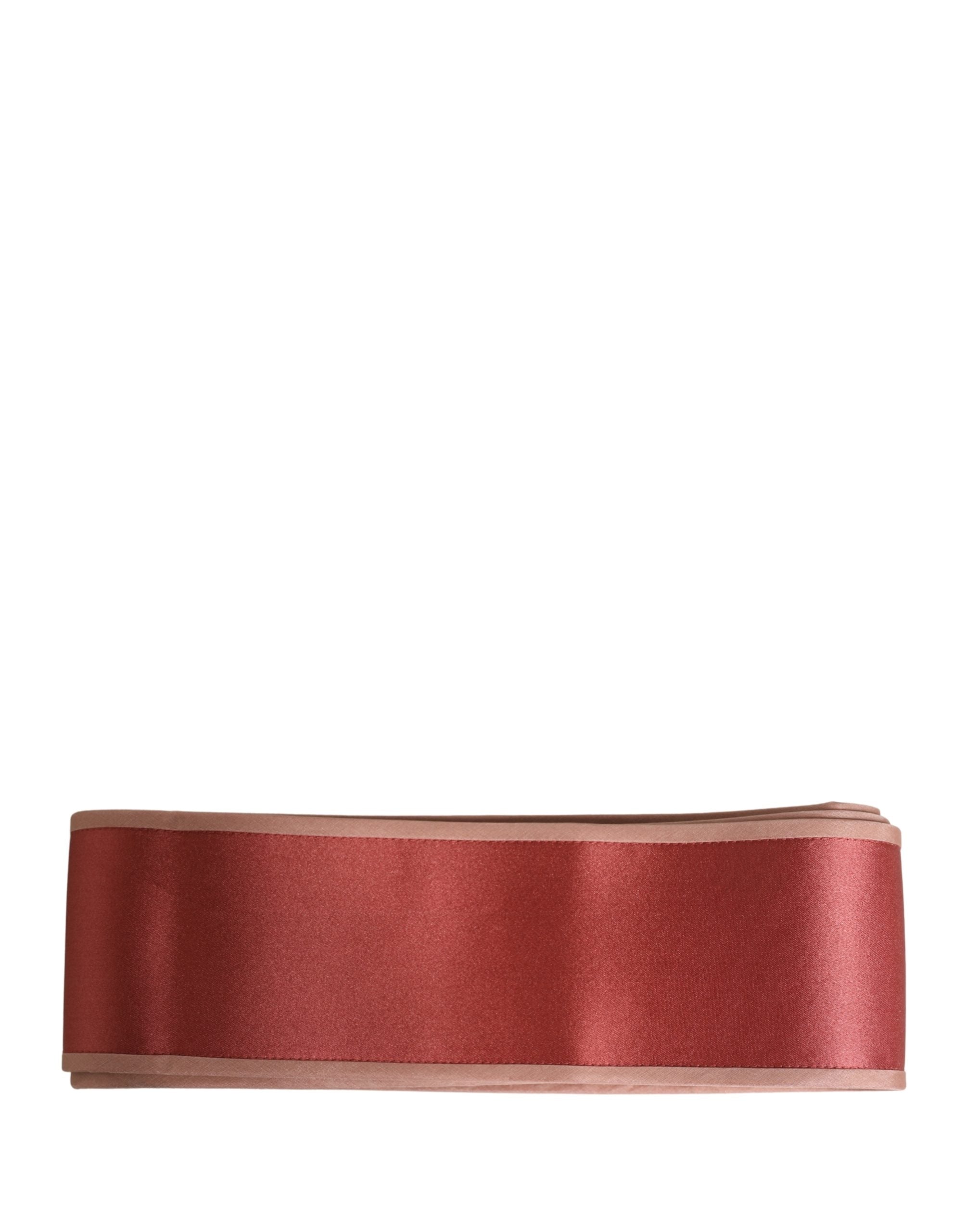 Dolce & Gabbana Pink Silk Satin Waist Women Cintura Women's Belt (Pre-Owned)