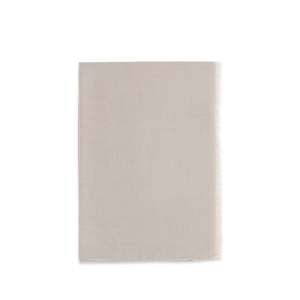 Max Mara Beige Silk Women's Scarf