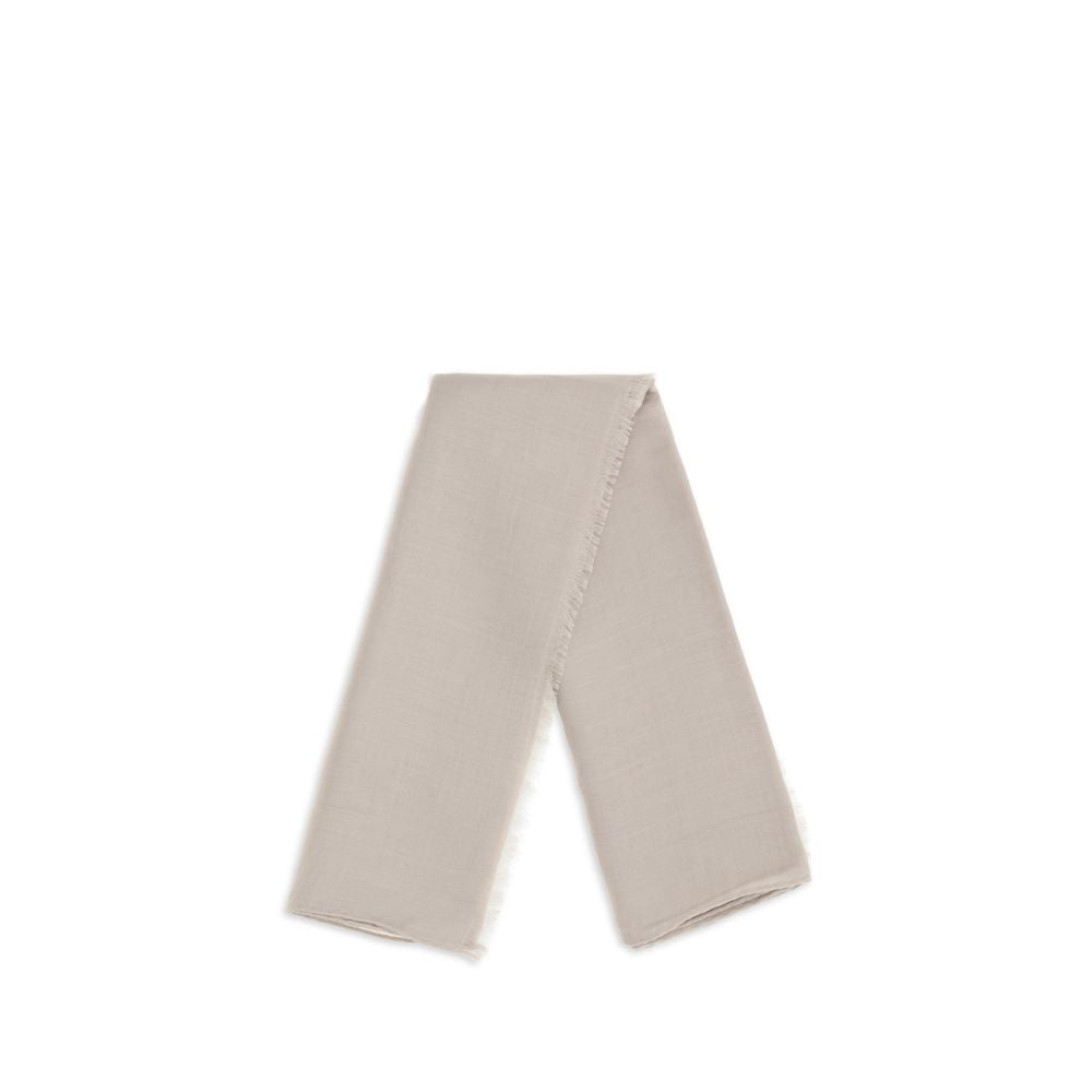 Max Mara Beige Silk Women's Scarf