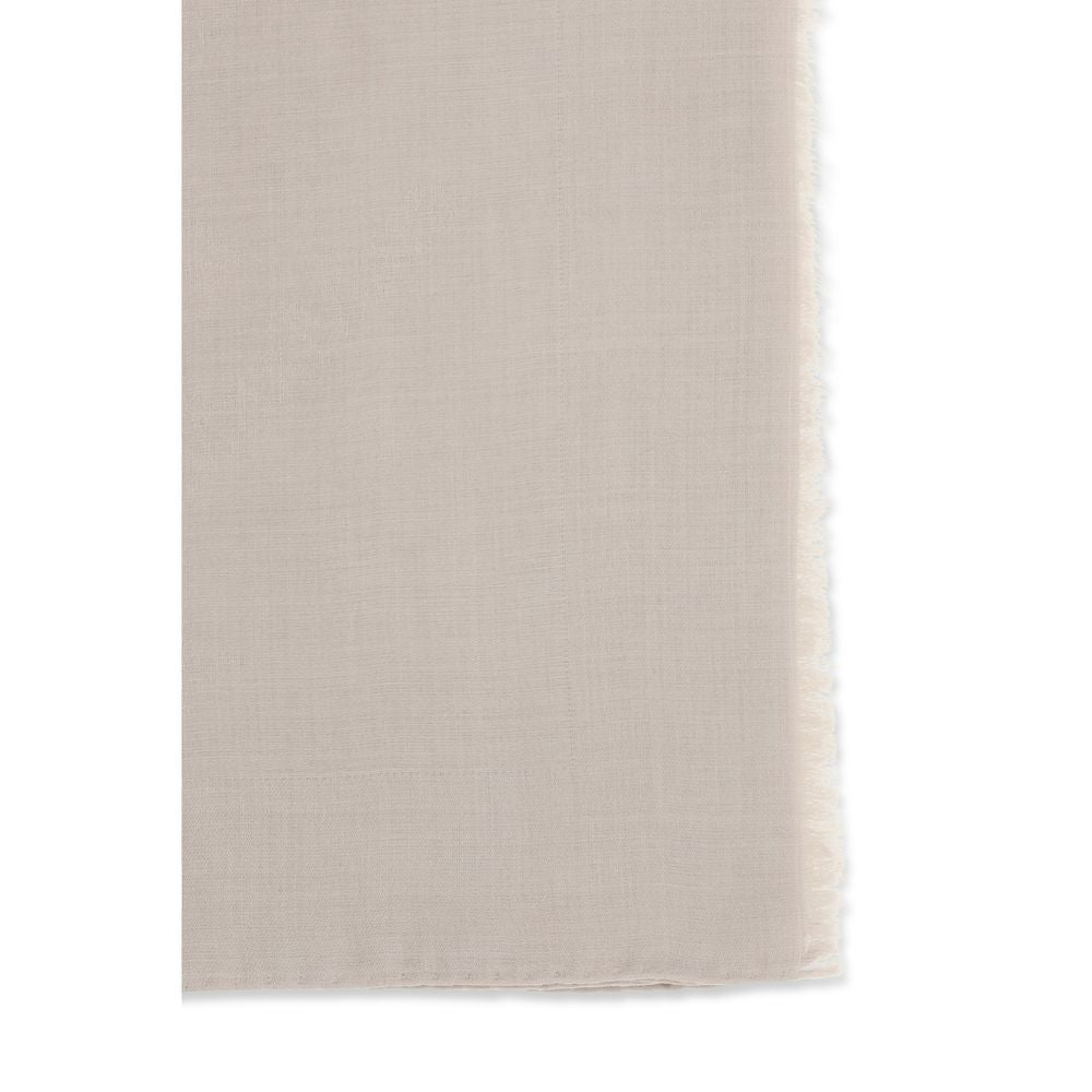 Max Mara Beige Silk Women's Scarf