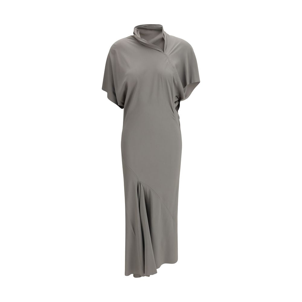Rick Owens Gray Acetate Casual Women's Dress