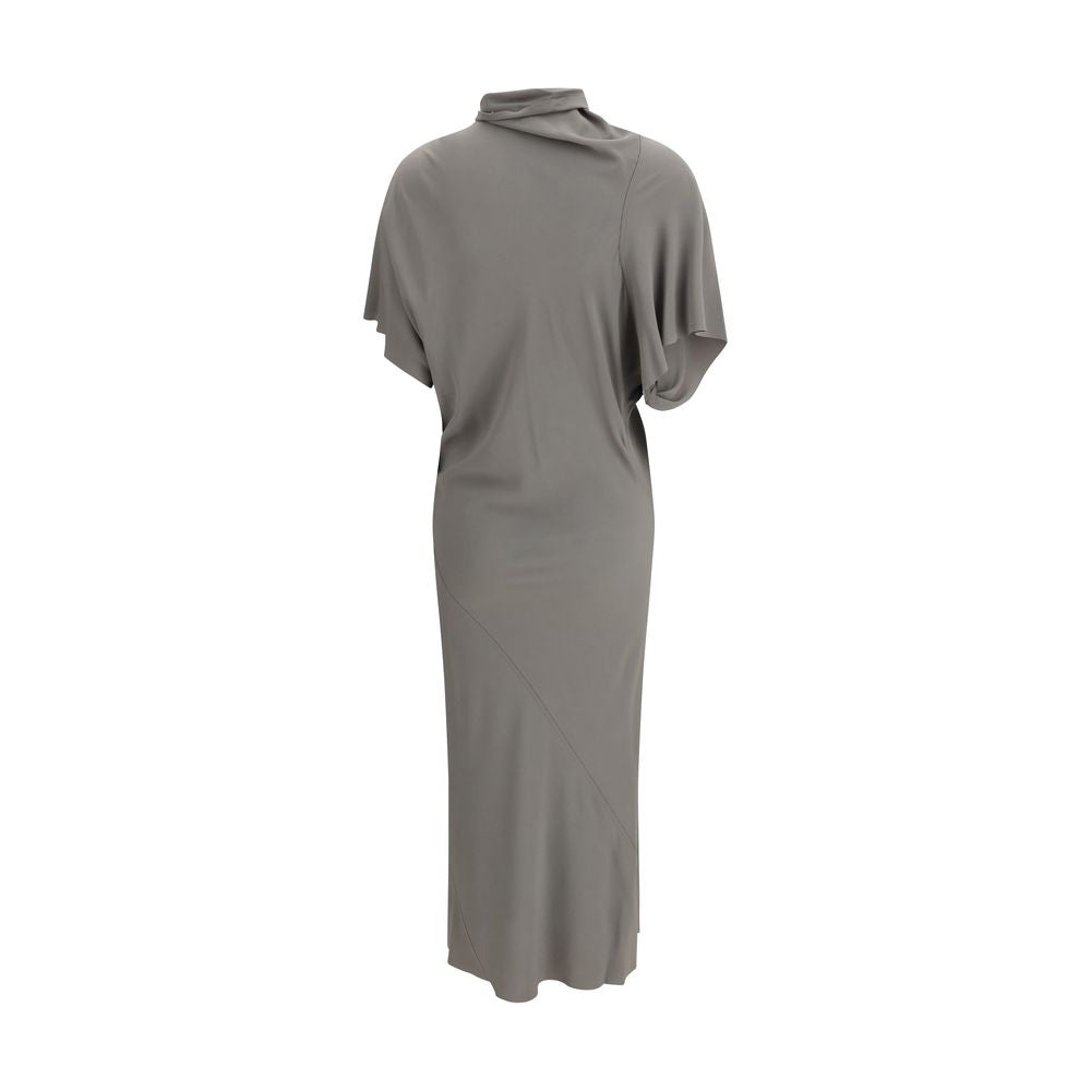Rick Owens Gray Acetate Casual Women's Dress