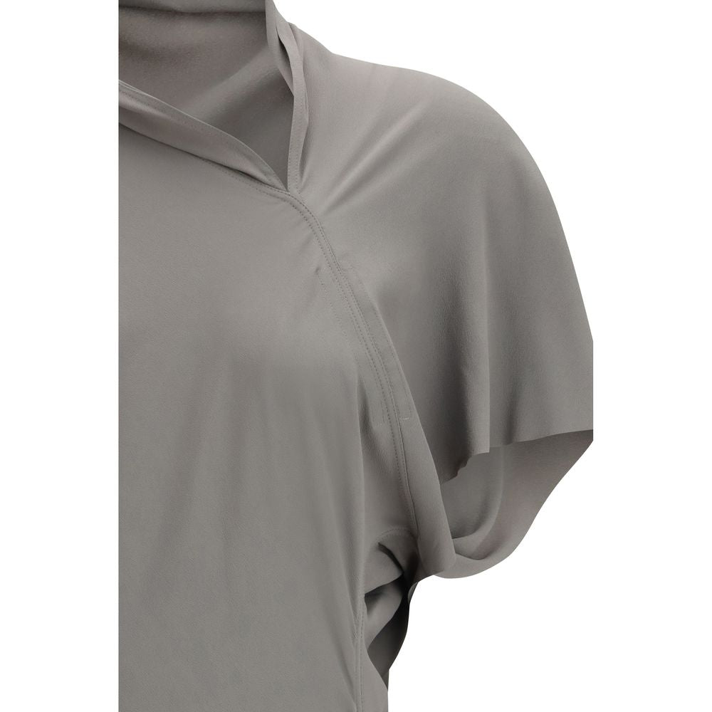 Rick Owens Gray Acetate Casual Women's Dress