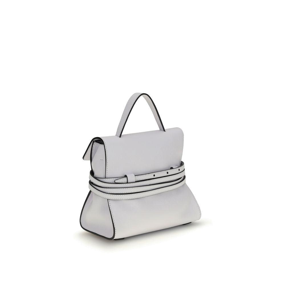 Moschino White Calf Leather Bos Taurus Women's Handbag