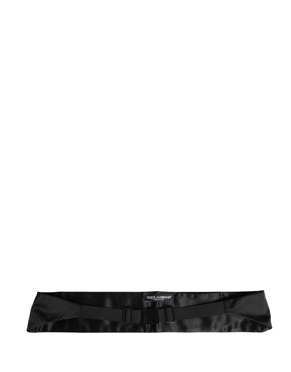 Dolce & Gabbana Black 100% Silk Women Wide Waist Women's Cummerbund (Pre-Owned)