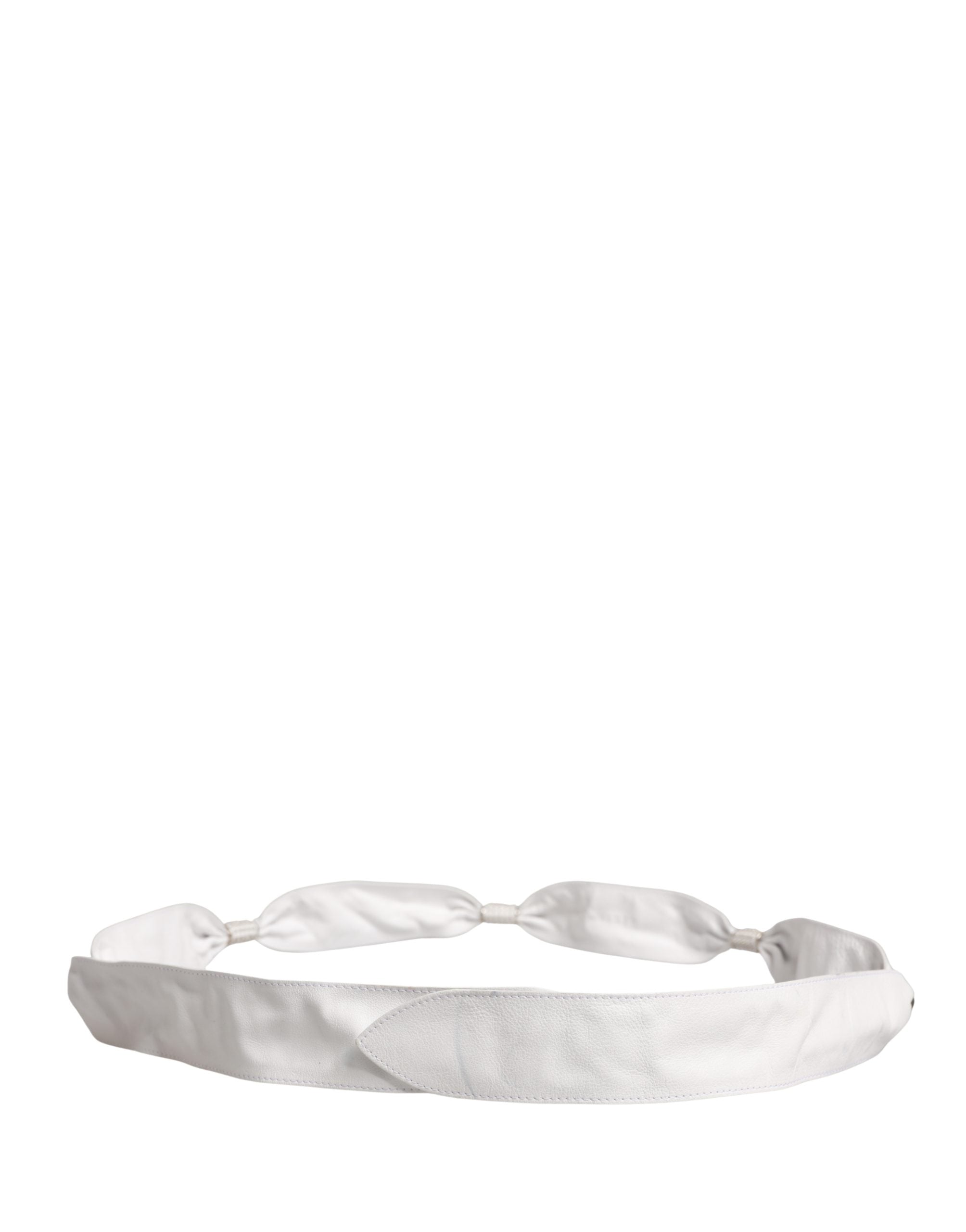Orciani Women White Leather Embellished Wide Waist Cintura Women's Belt (Pre-Owned)