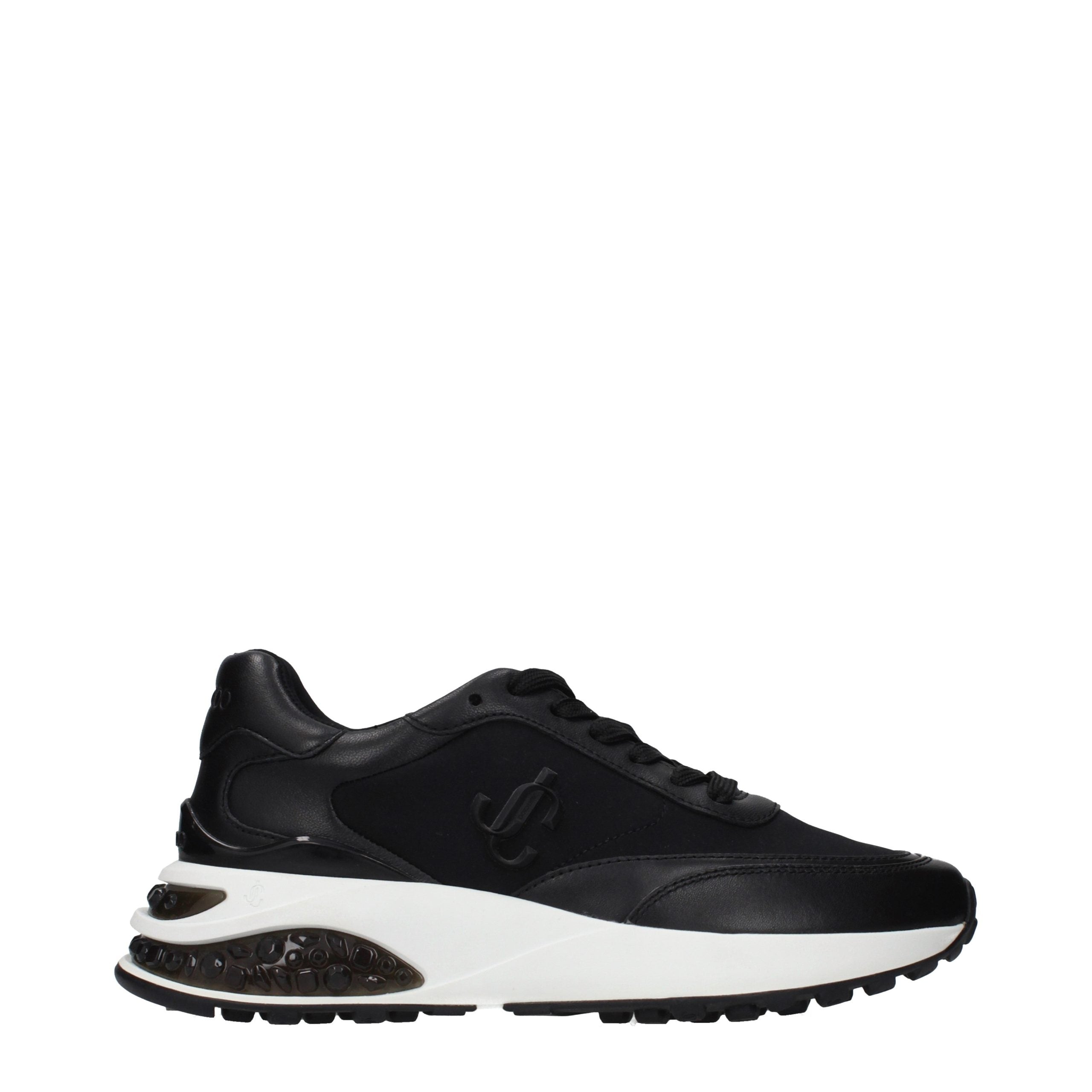 Jimmy Choo Black Fabric Athletic Women's Sneakers