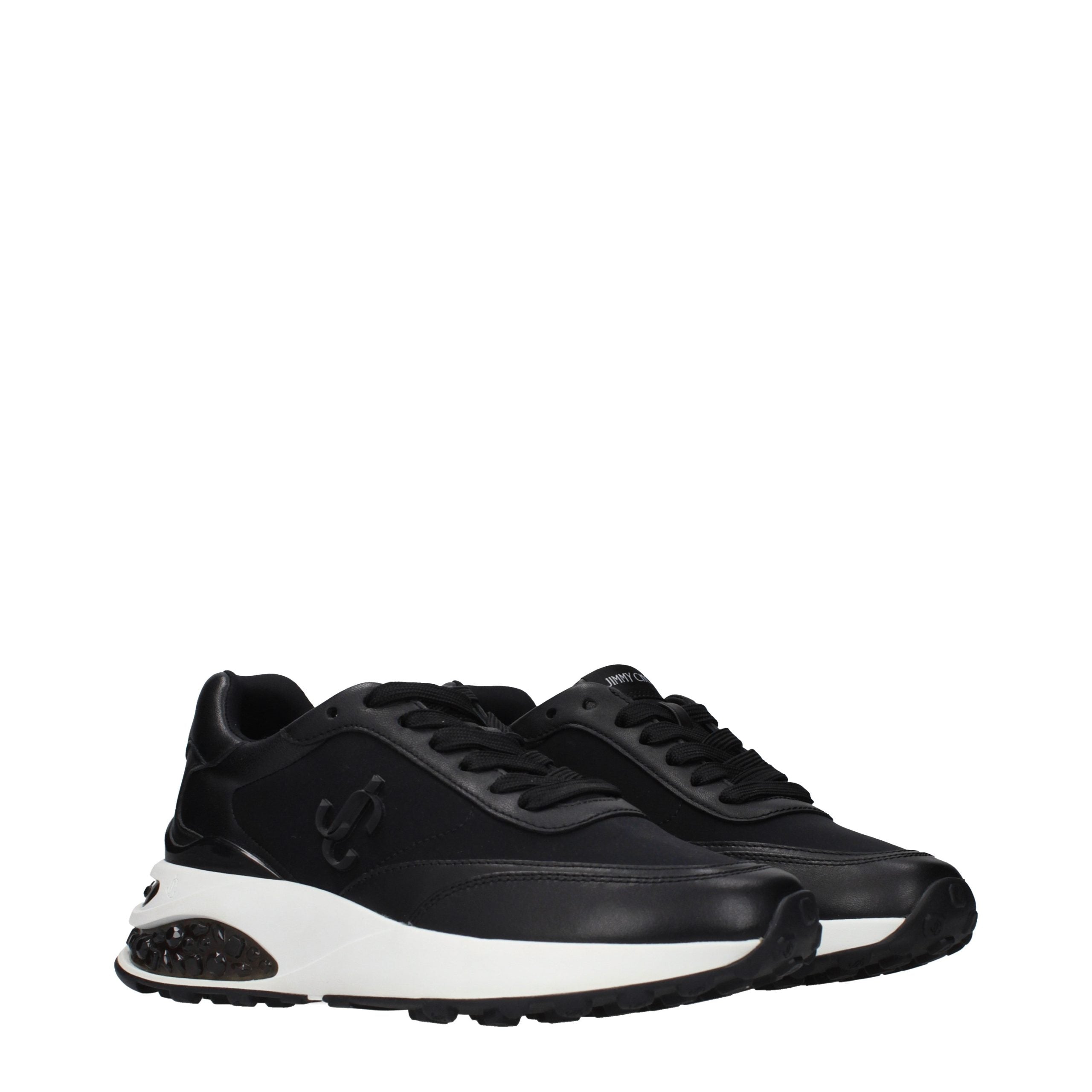 Jimmy Choo Black Fabric Athletic Women's Sneakers