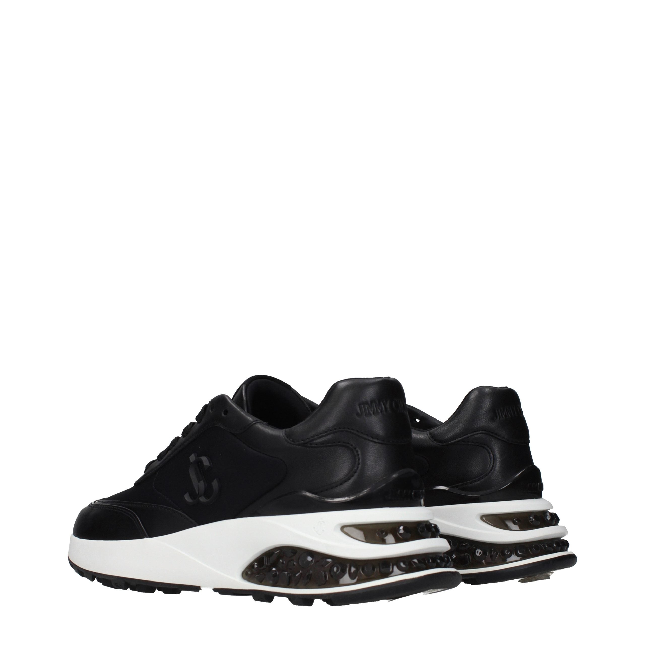 Jimmy Choo Black Fabric Athletic Women's Sneakers