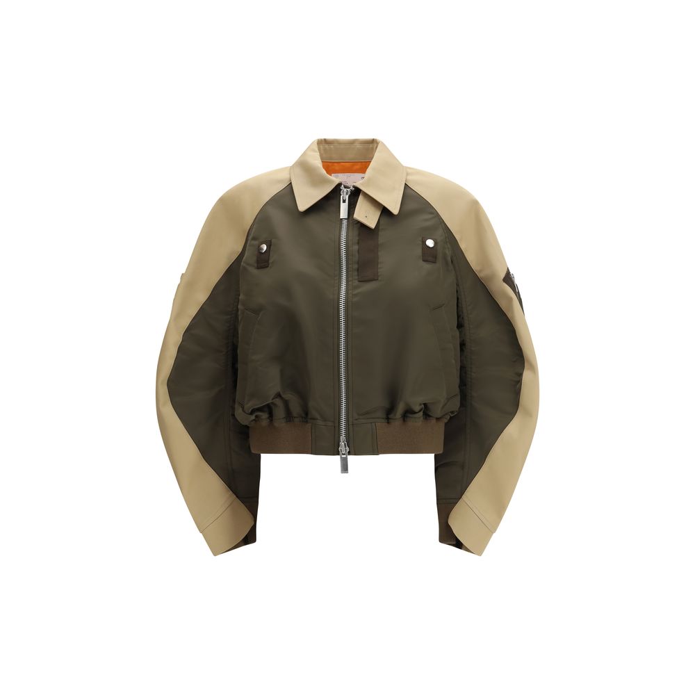 Sacai Bicolor Cotton Women's Bomber