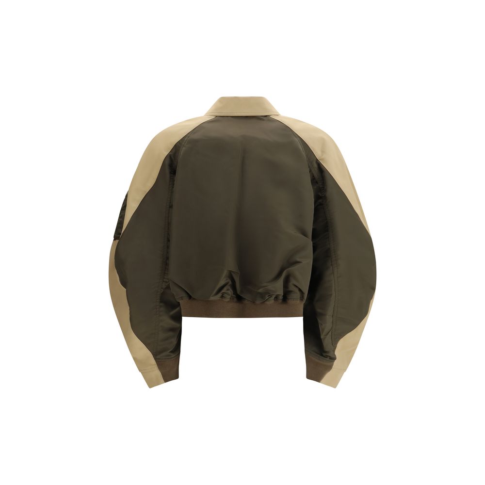 Sacai Bicolor Cotton Women's Bomber