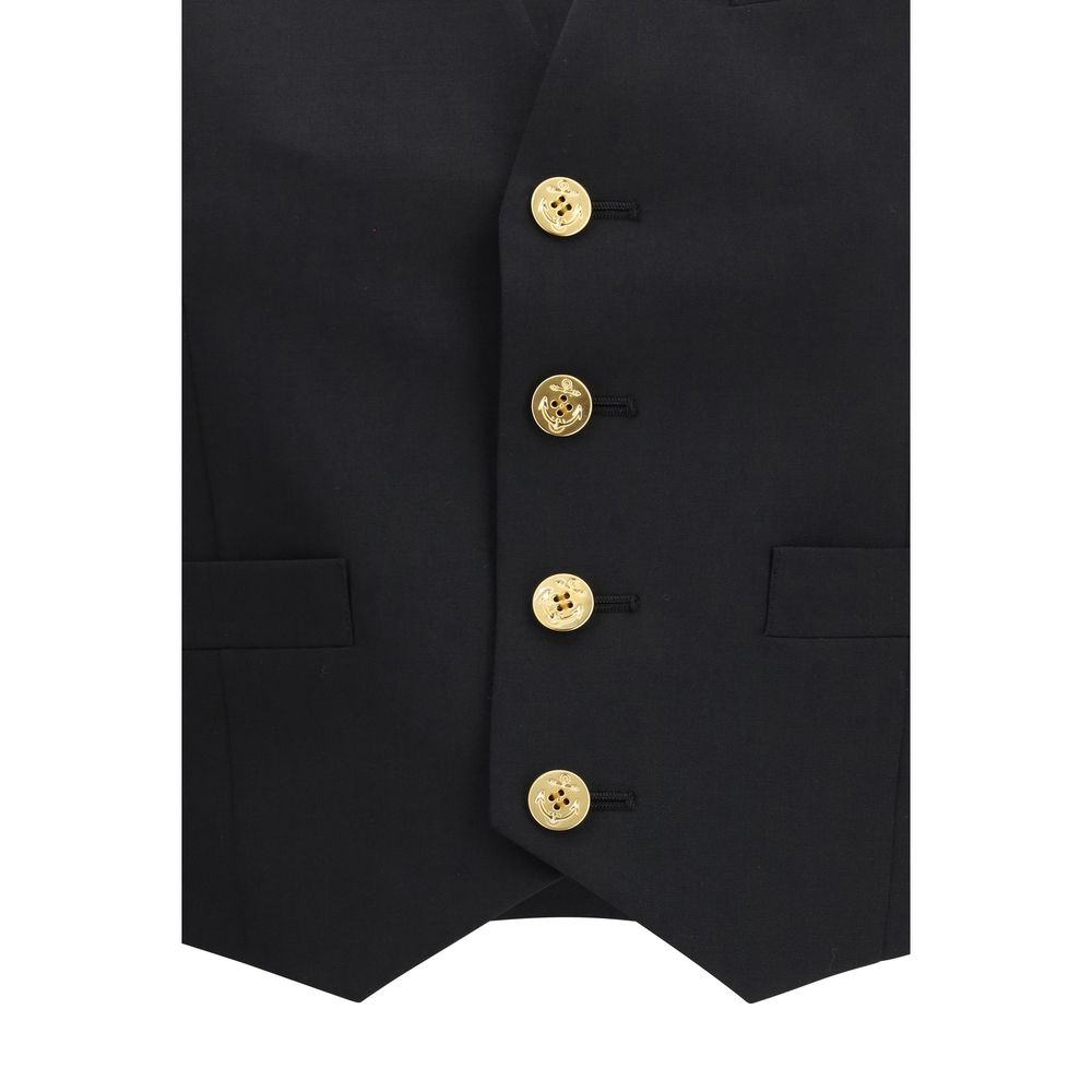 Sacai Black Polyester Women's Waistcoat