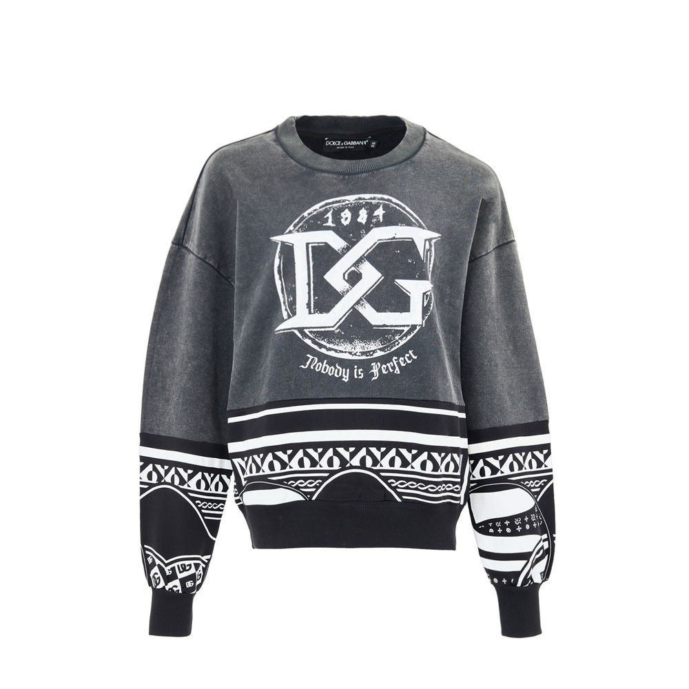 Dolce & Gabbana Black Cotton Men's Sweatshirt