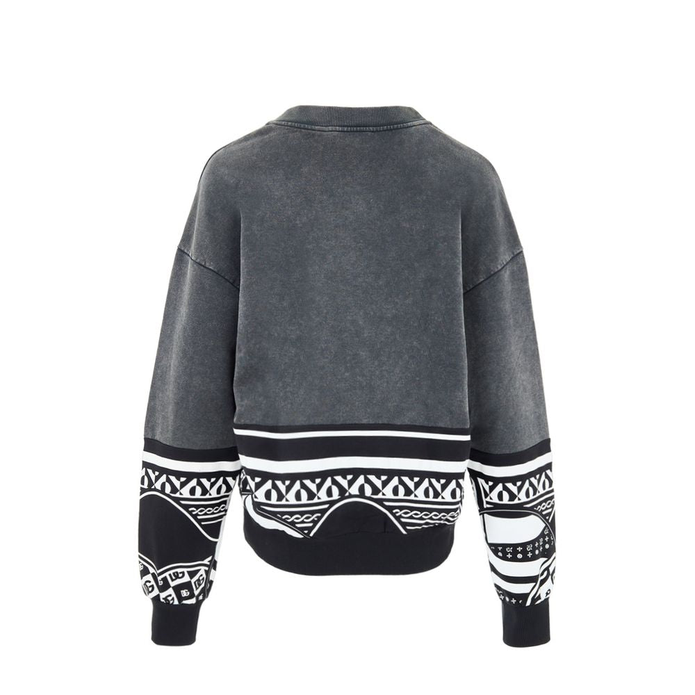 Dolce & Gabbana Black Cotton Men's Sweatshirt