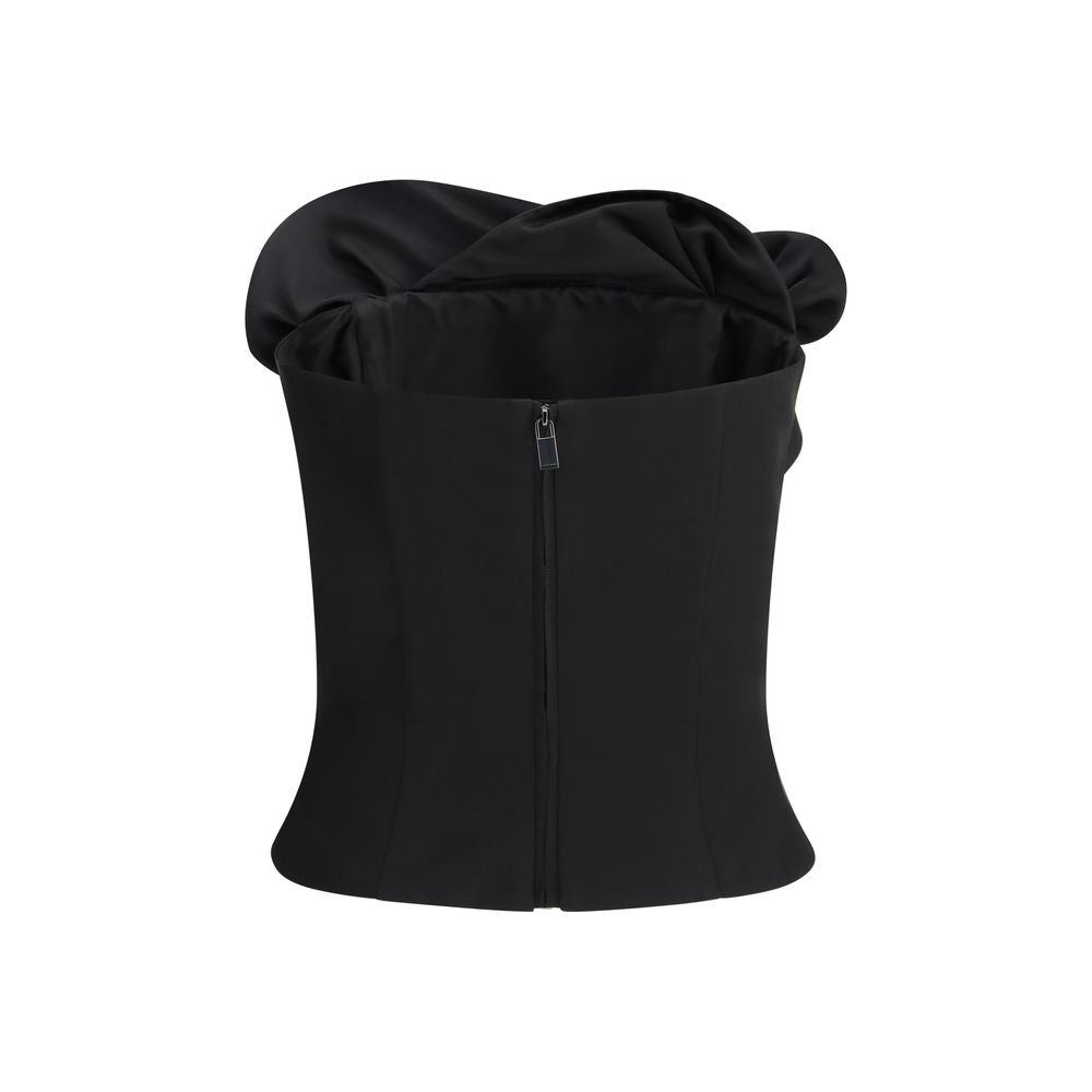 Magda Butrym Black Wool Tank Women's Tops