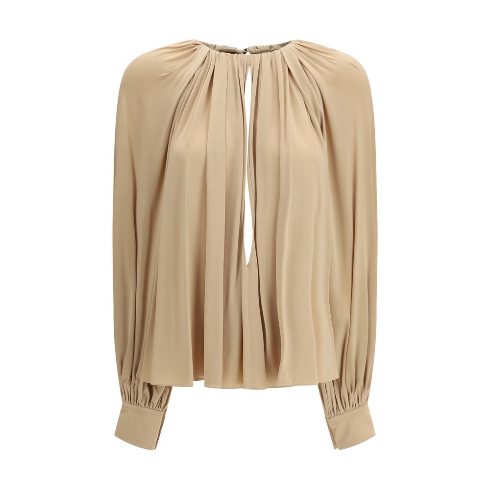 Ferragamo Beige Viscose Women's Blouse