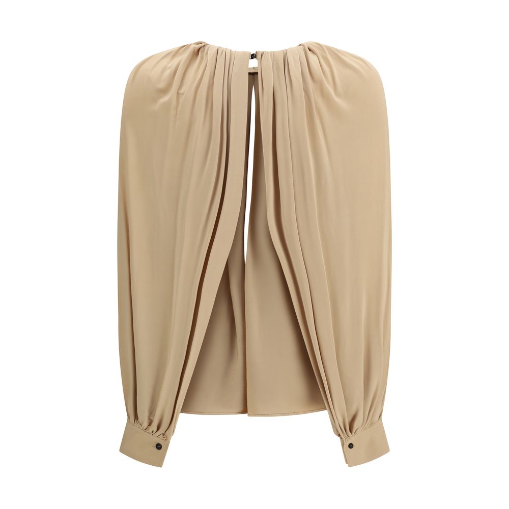 Ferragamo Beige Viscose Women's Blouse